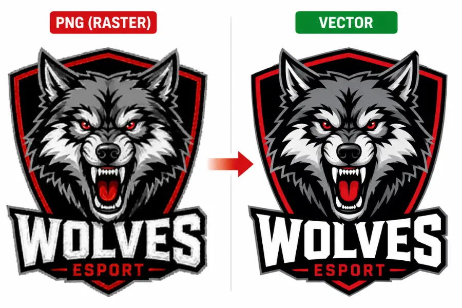 Png raster to vector conversion